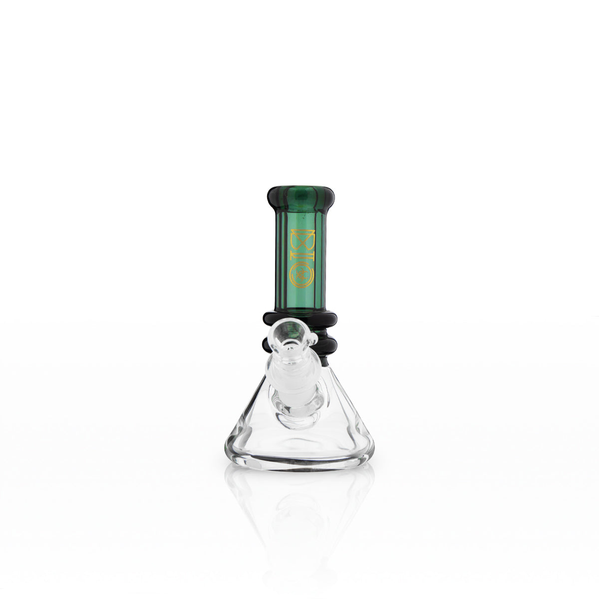 BIO Glass | Mini Heavy Duty Colored Neck Beaker Water Pipe | 5" - 14mm - Various Colors Glass Bong Biohazard Inc