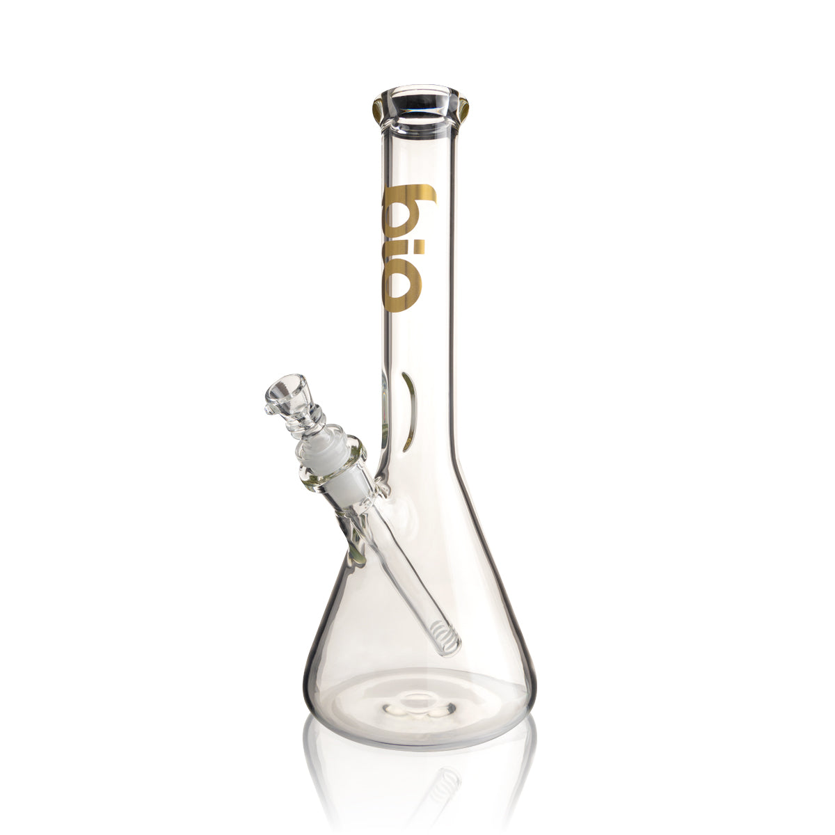 BIO Glass | 38 Special Classic Beaker Water Pipe | 12" - 14mm - Various Colors Glass Bong Biohazard Inc Gold  
