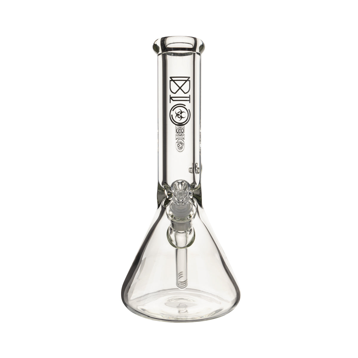 BIO Glass | Heavy 50 x 9 Beaker Water Pipe | 12" - 14mm - Various Colors Glass Bong Biohazard Inc