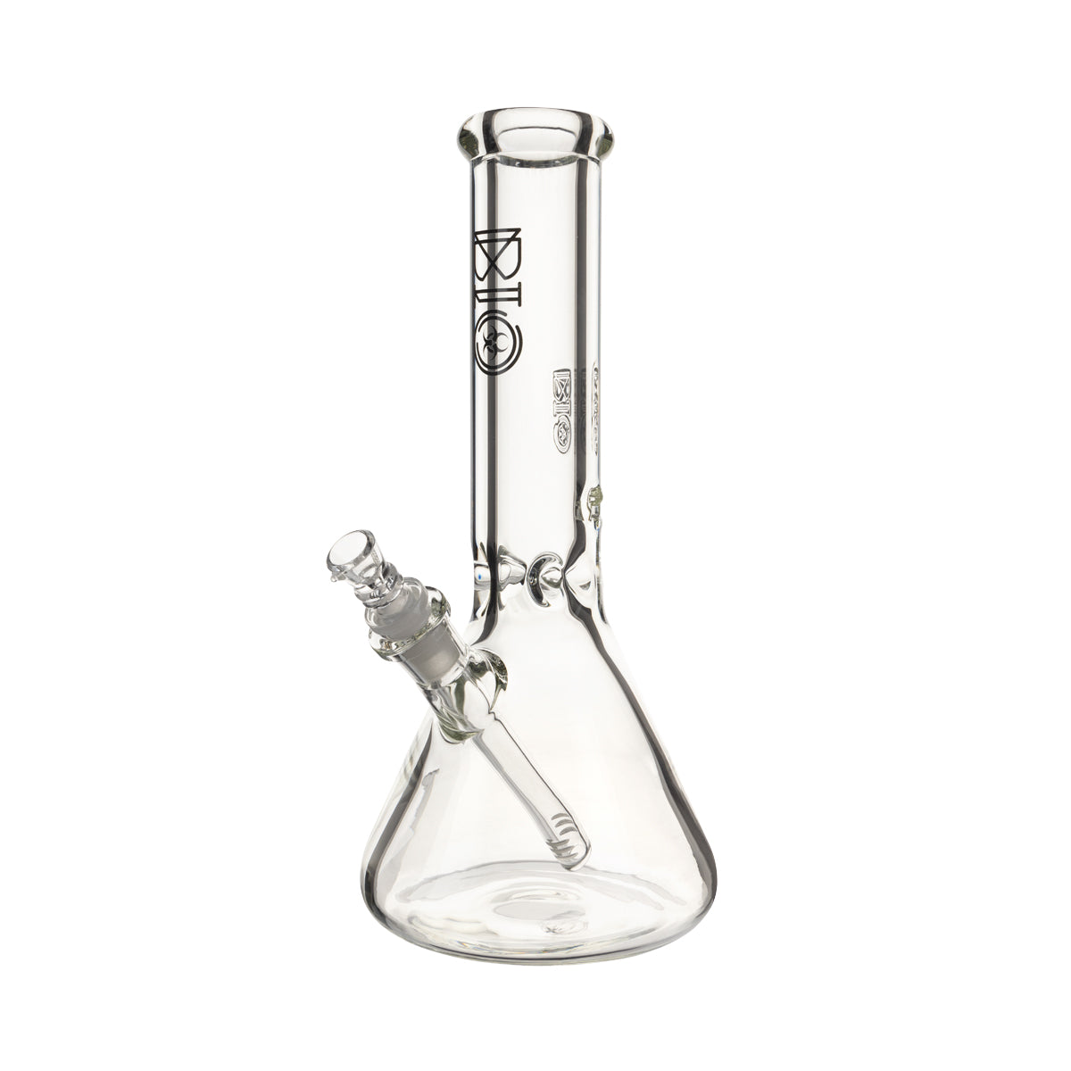 BIO Glass | Heavy 50 x 9 Beaker Water Pipe | 12" - 14mm - Various Colors Glass Bong Biohazard Inc Black