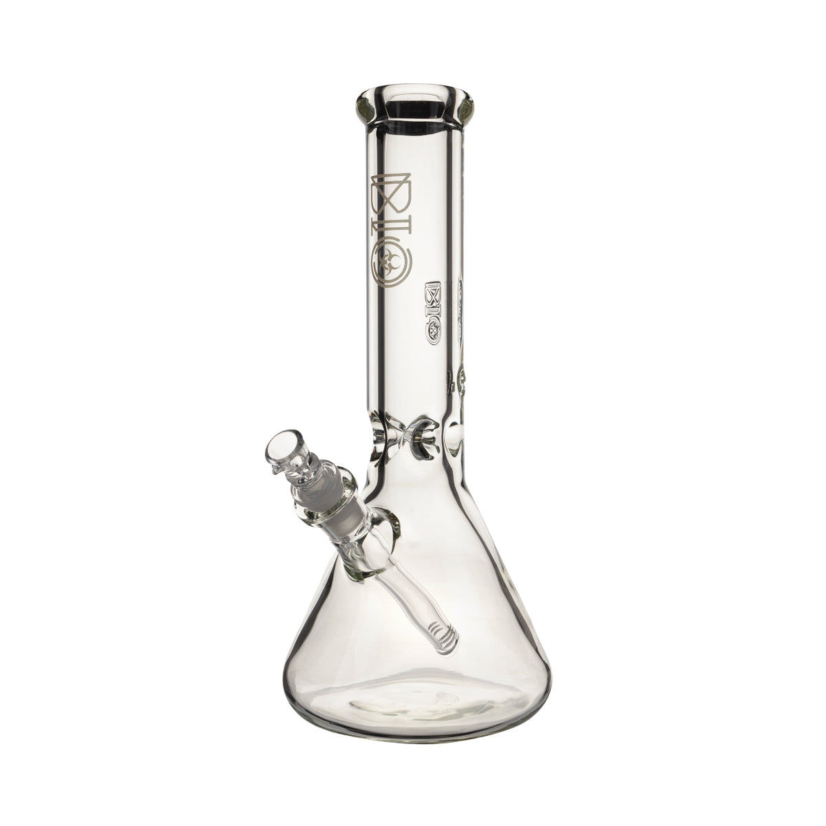 BIO Glass | Heavy 50 x 9 Beaker Water Pipe | 12" - 14mm - Various Colors Glass Bong Biohazard Inc Gold