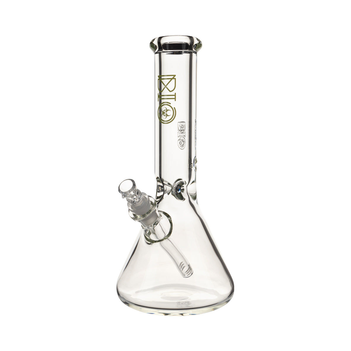BIO Glass | Heavy 50 x 9 Beaker Water Pipe | 12" - 14mm - Various Colors Glass Bong Biohazard Inc Green