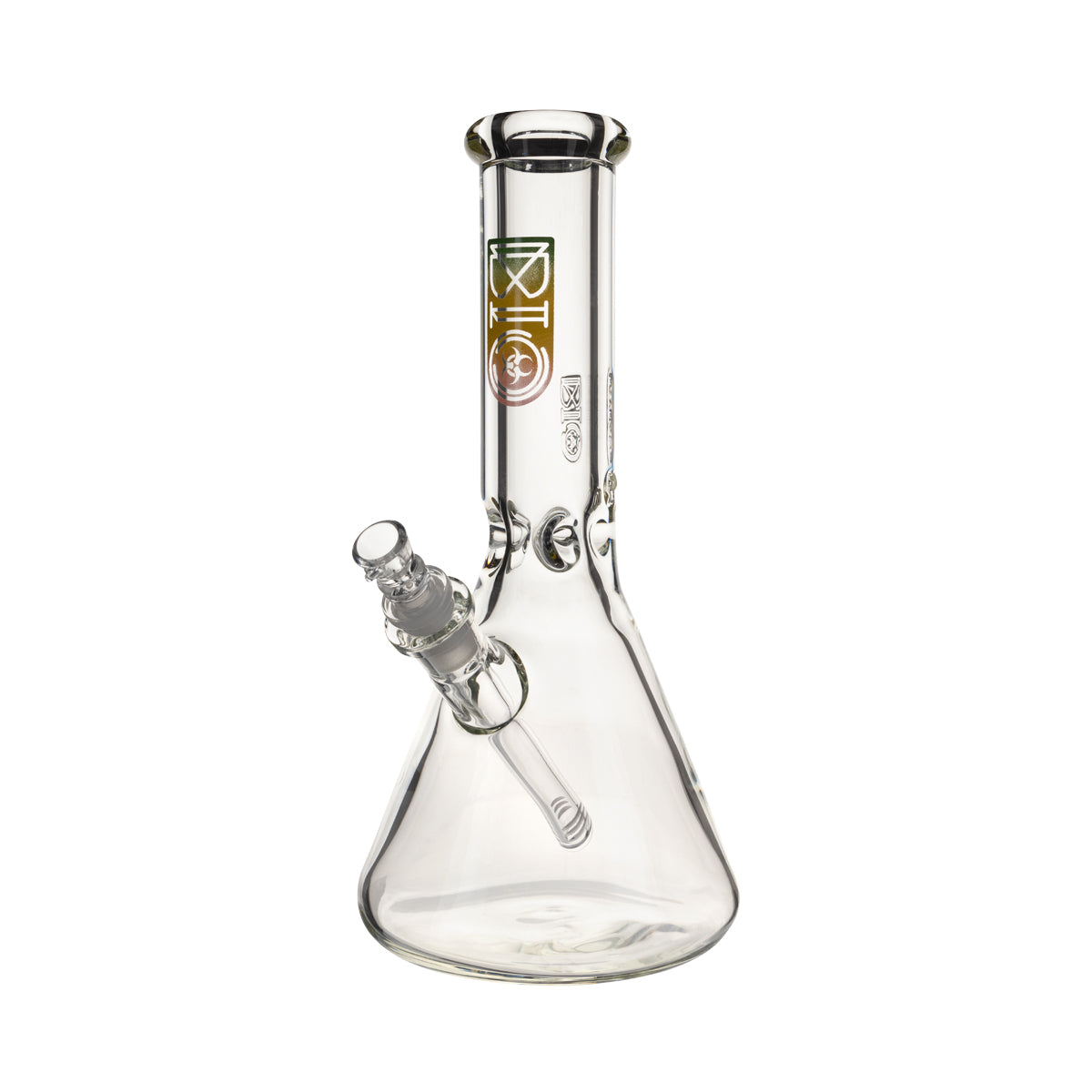 BIO Glass | Heavy 50 x 9 Beaker Water Pipe | 12" - 14mm - Various Colors Glass Bong Biohazard Inc Rasta