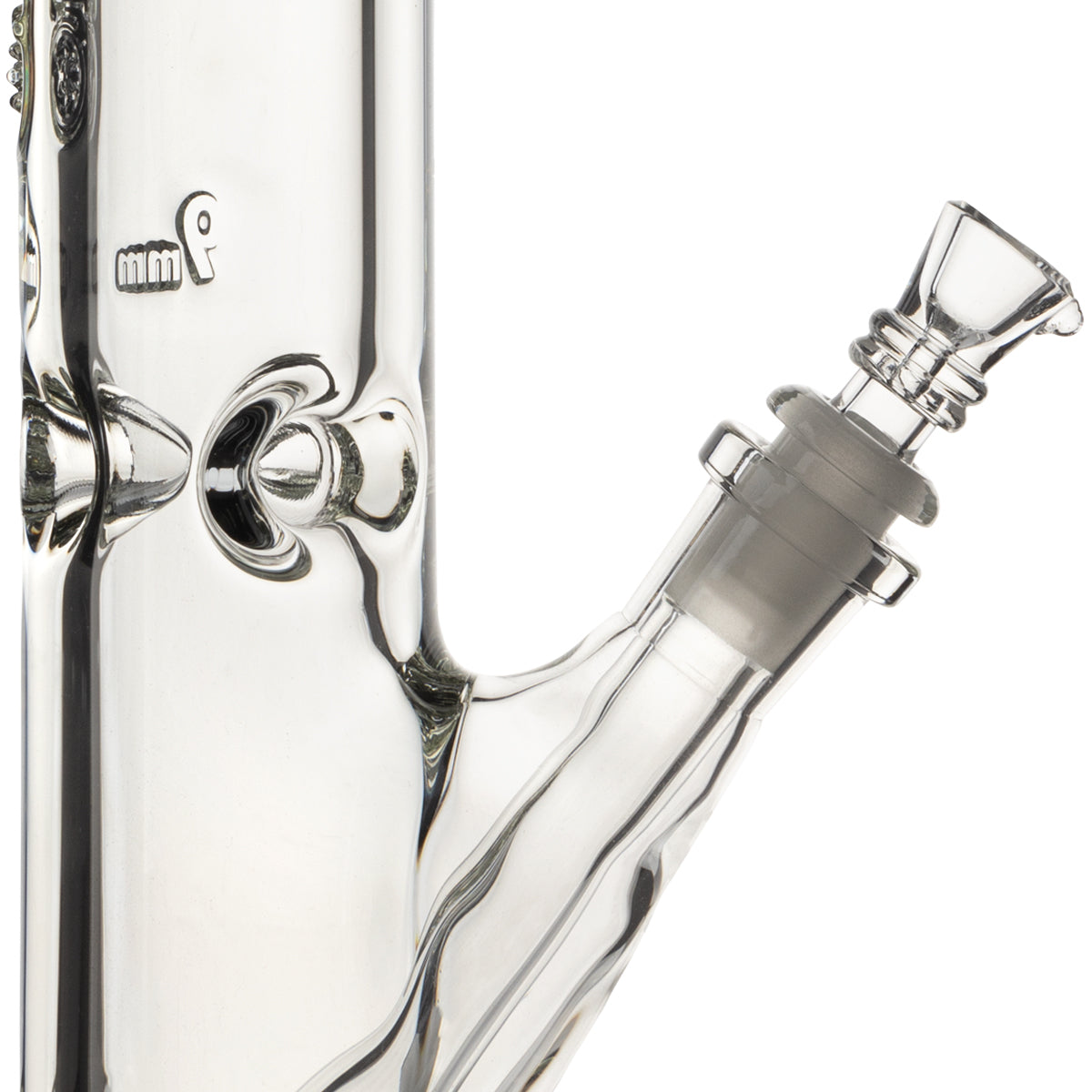 BIO Glass | Heavy Glass Straight Water Pipe | 12" - 14mm - Various Colors Glass Bong Biohazard Inc