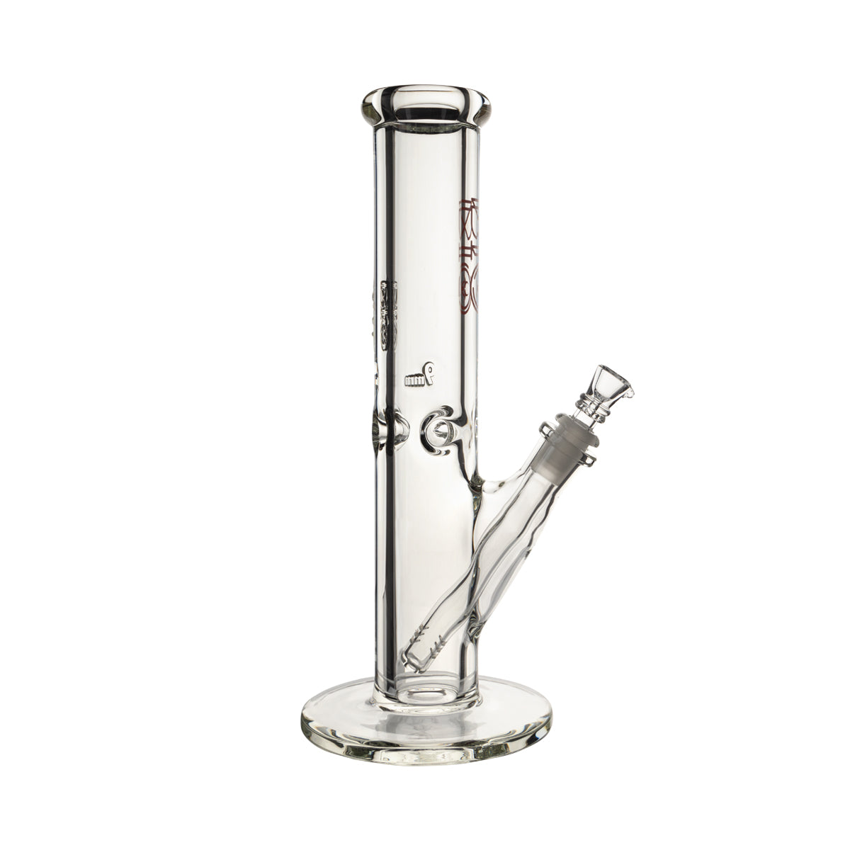 BIO Glass | Heavy Glass Straight Water Pipe | 12" - 14mm - Various Colors Glass Bong Biohazard Inc