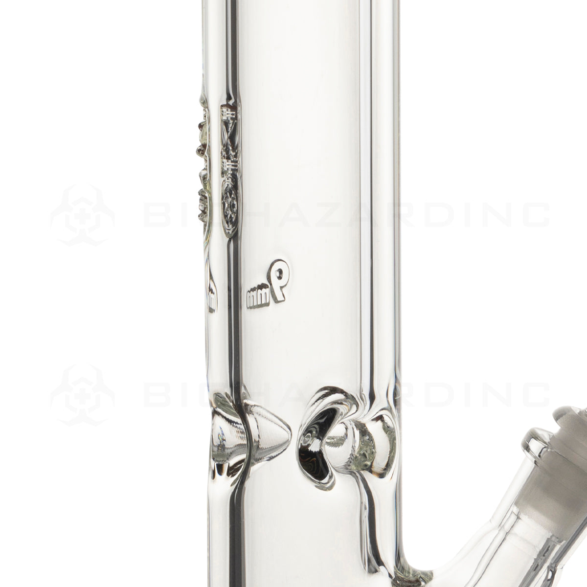 BIO Glass | Heavy Straight Water Pipe | 18" - 14mm - Various Colors Glass Bong Biohazard Inc