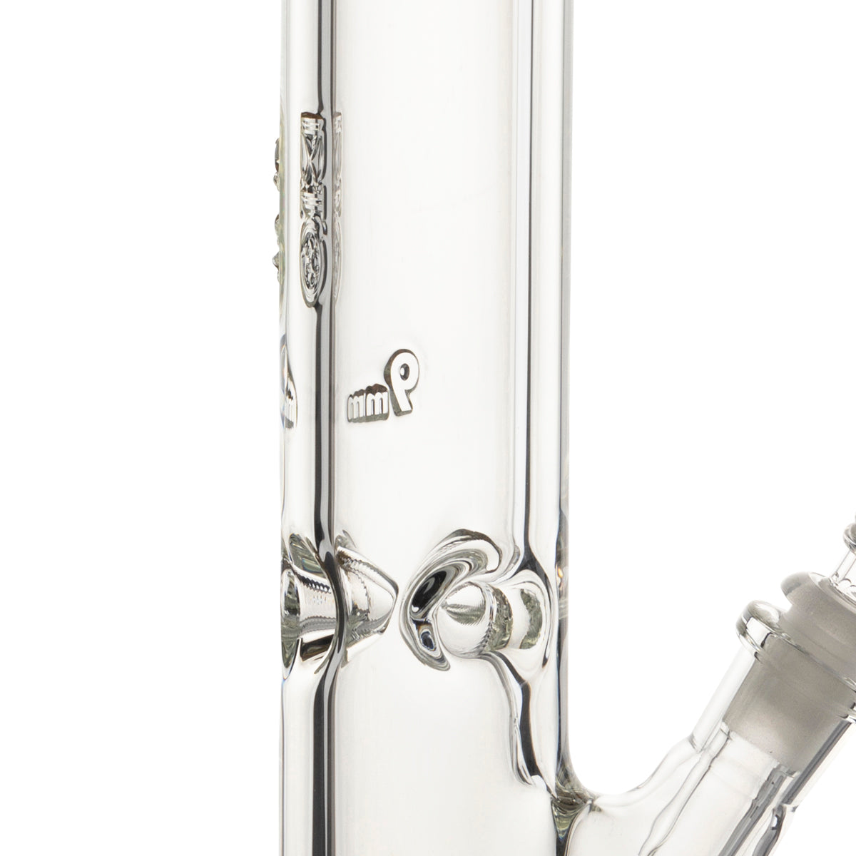 BIO Glass | Heavy Straight Water Pipe | 18" - 14mm - Various Colors Glass Bong Biohazard Inc