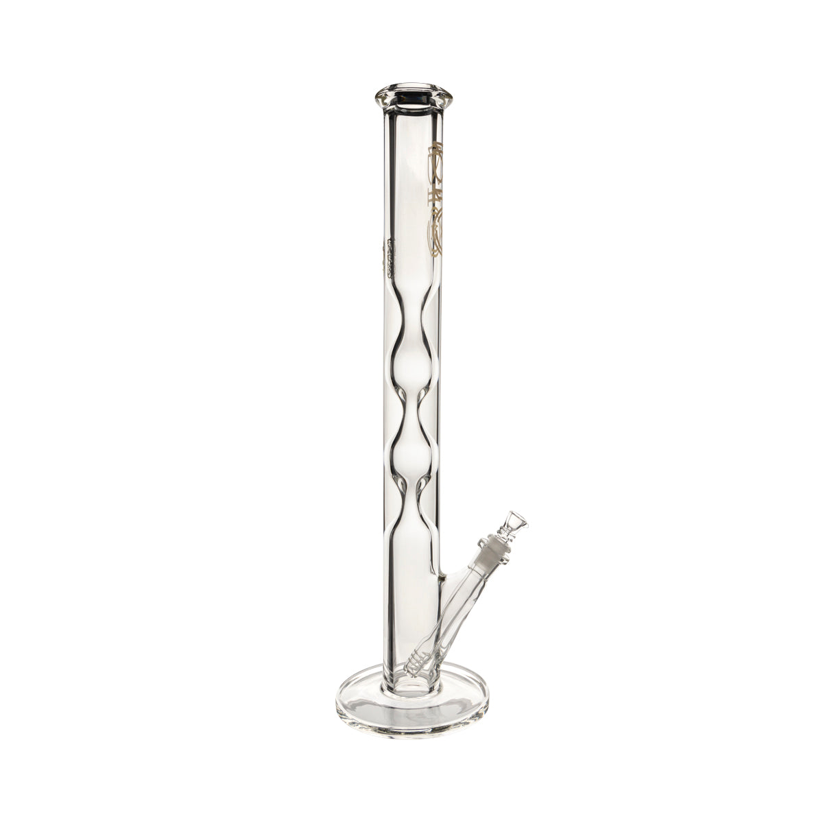 BIO Glass | Hourglass Straight Water Pipe | 21.5" - 19mm - Various Colors Glass Bong Biohazard Inc