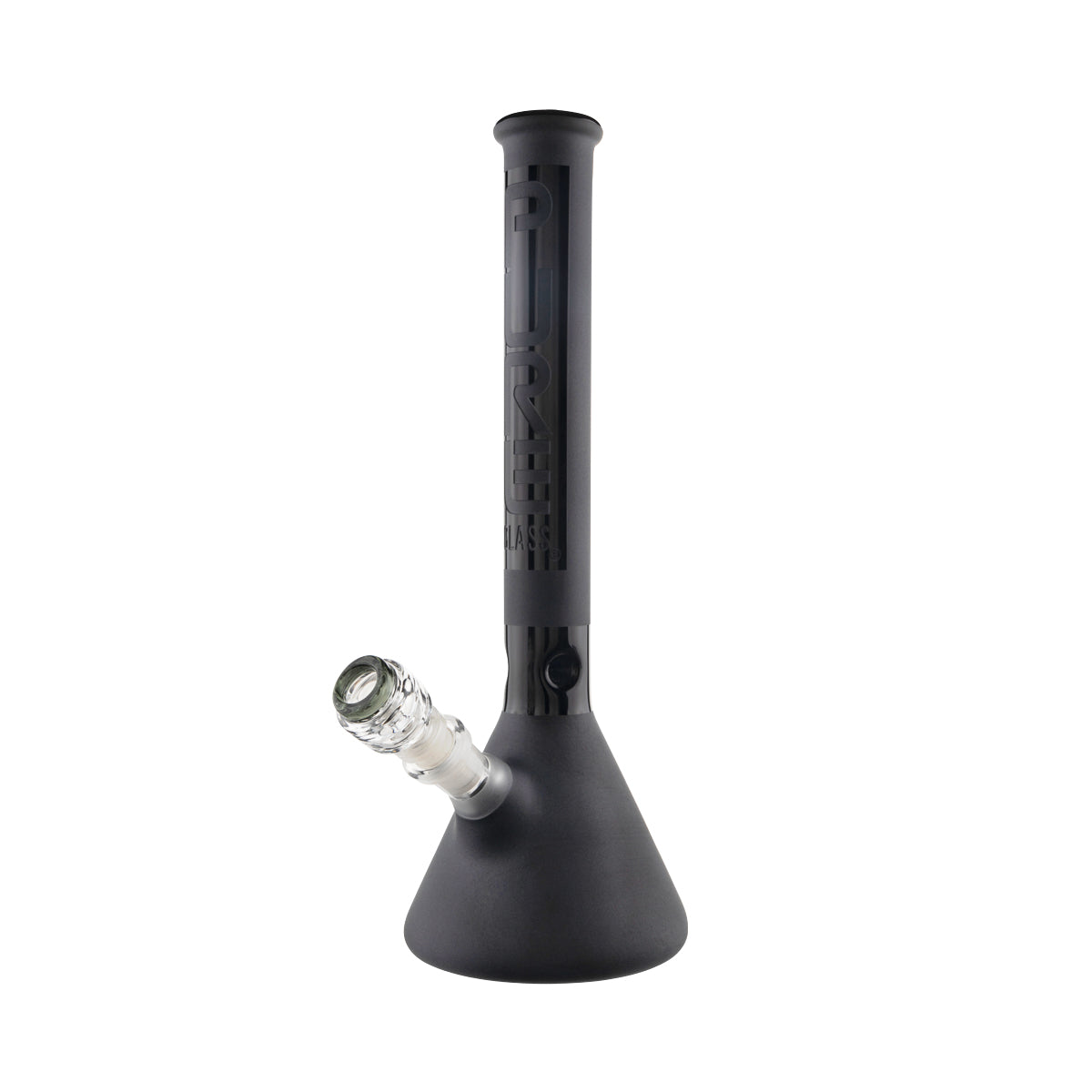 PURE Glass | Classic Beaker Water Pipe | 14" - 14mm - Various Colors Glass Bong Pure Glass Black Frost  