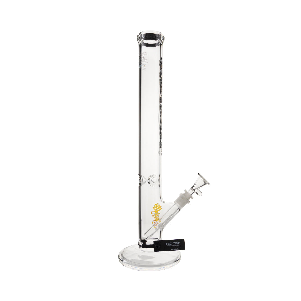 RooR® | Classic Straight Water Pipe | 18" - 14mm - Lace Logo Glass Bong Roor