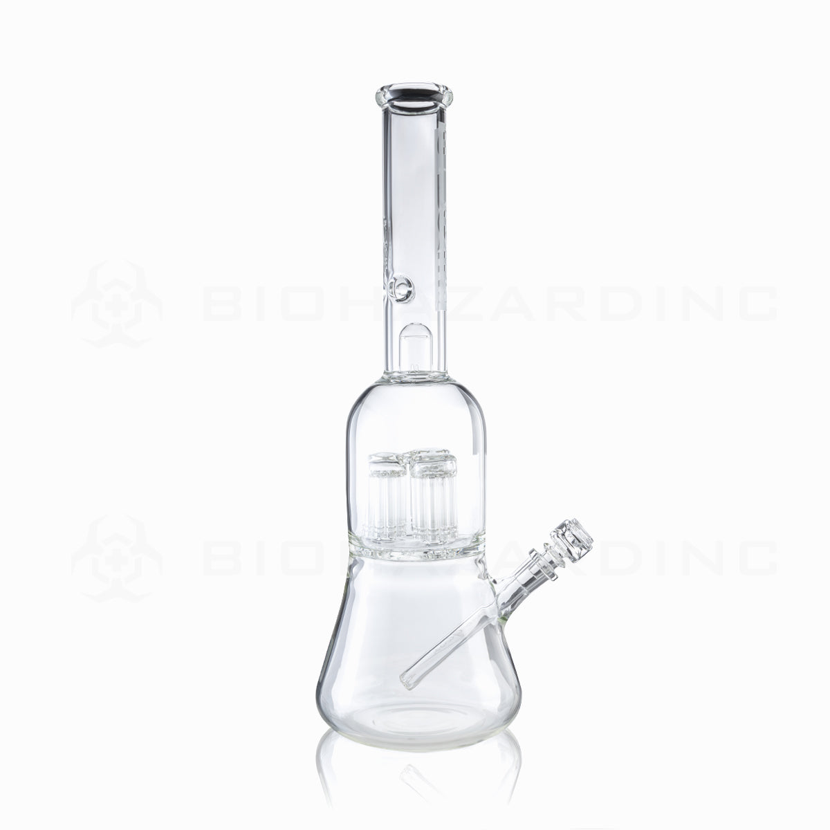 PURE Glass | Kraken Triple 10-Arm Tree Percolator + Splashguard Water Pipe | 20" - 19mm - Etched Glass Bong Pure Glass