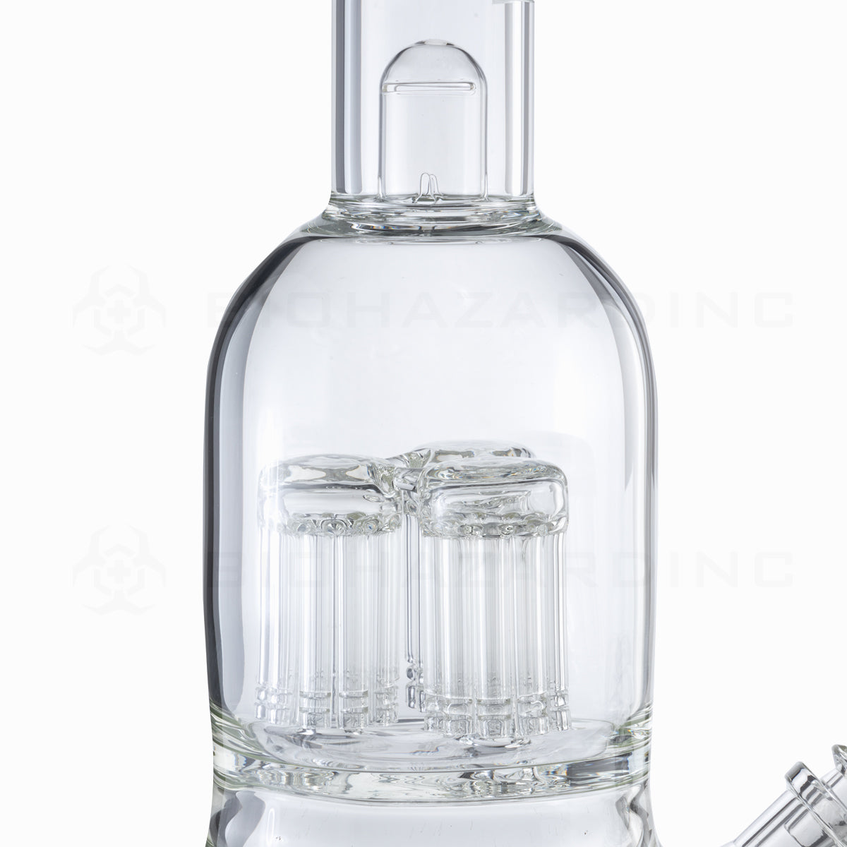 PURE Glass | Kraken Triple 10-Arm Tree Percolator + Splashguard Water Pipe | 20" - 19mm - Etched Glass Bong Pure Glass