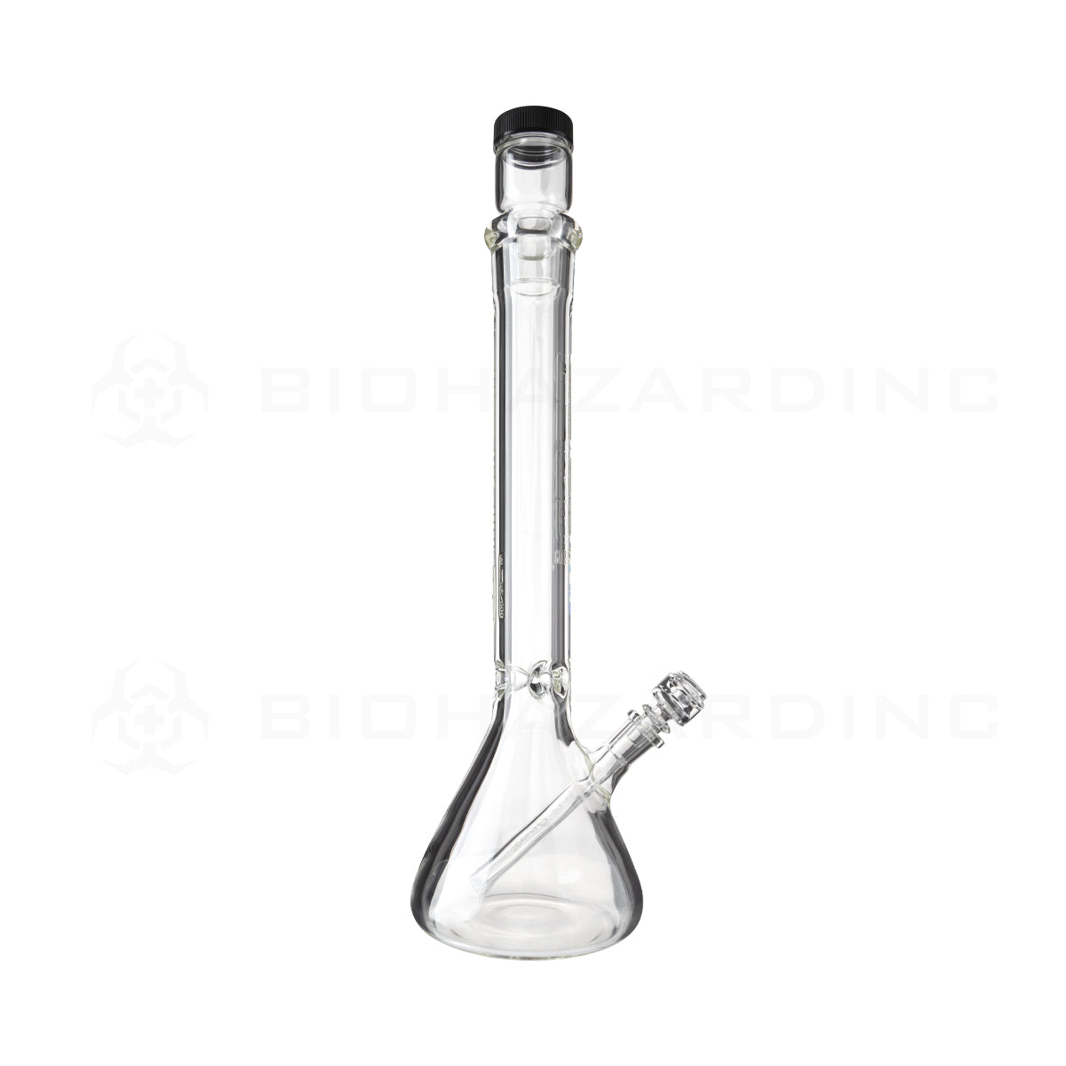 Pure Glass | Duplex Heavy Glass Beaker Water Pipe + Stackable Nug Jar | 14mm - Clear - Various Sizes Glass Bong Pure Glass
