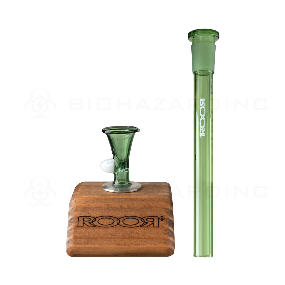 Roor® | Intro Collector Series Beaker Water Pipe w/ Free Item | 18" - 19mm - Various Colors Glass Bong Roor
