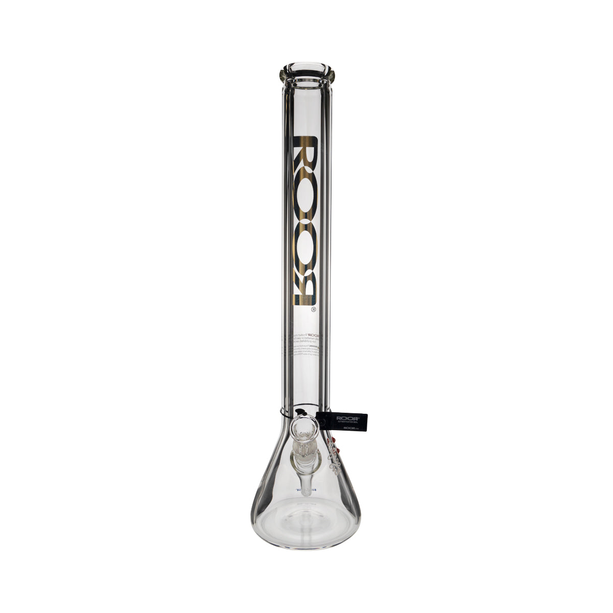 RooR® | Heavy Glass Zeaker Water Pipe | 22" - 14mm - Gold Biohazard Inc