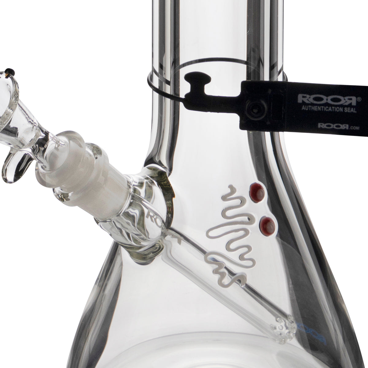 RooR® | Heavy Glass Zeaker Water Pipe | 22" - 14mm - Gold Biohazard Inc