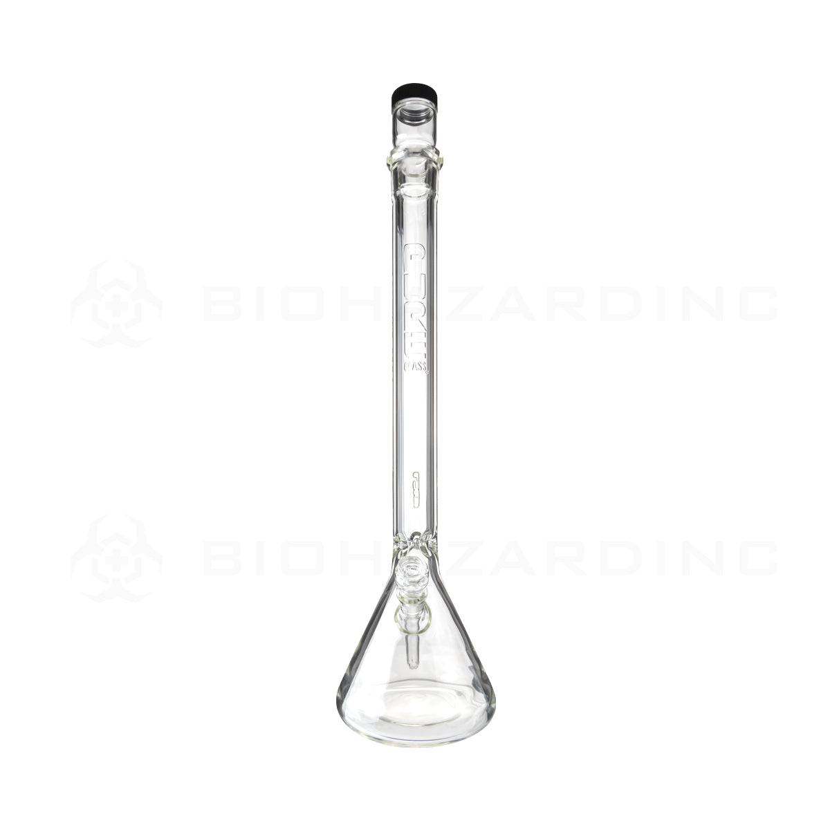 Pure Glass | Duplex Heavy Glass Beaker Water Pipe + Stackable Nug Jar | 14mm - Clear - Various Sizes Glass Bong Pure Glass