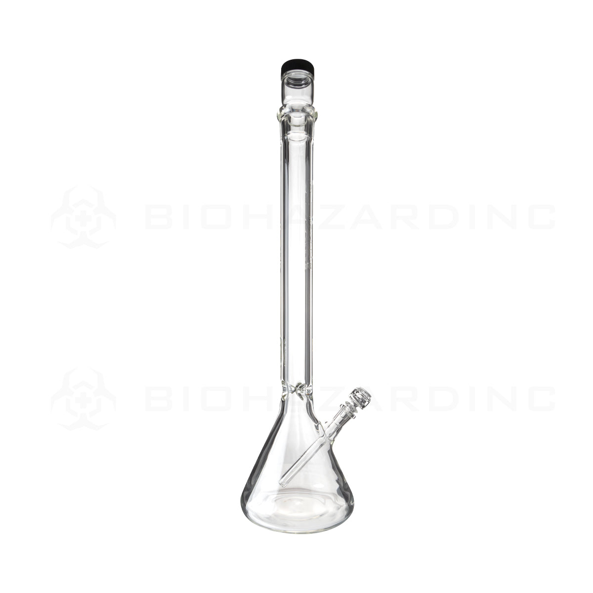 Pure Glass | Duplex Heavy Glass Beaker Water Pipe + Stackable Nug Jar | 14mm - Clear - Various Sizes Glass Bong Pure Glass