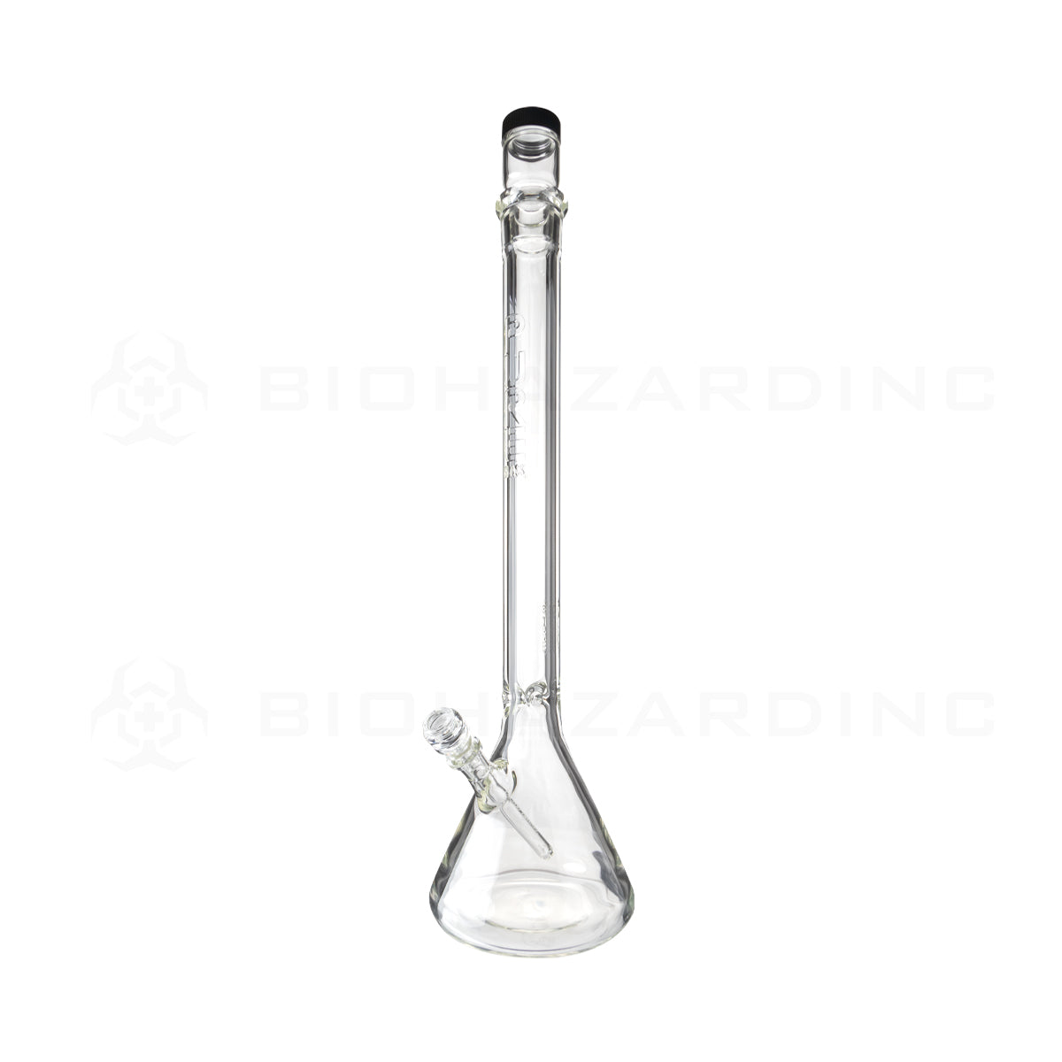 Pure Glass | Duplex Heavy Glass Beaker Water Pipe + Stackable Nug Jar | 14mm - Clear - Various Sizes Glass Bong Pure Glass 24"