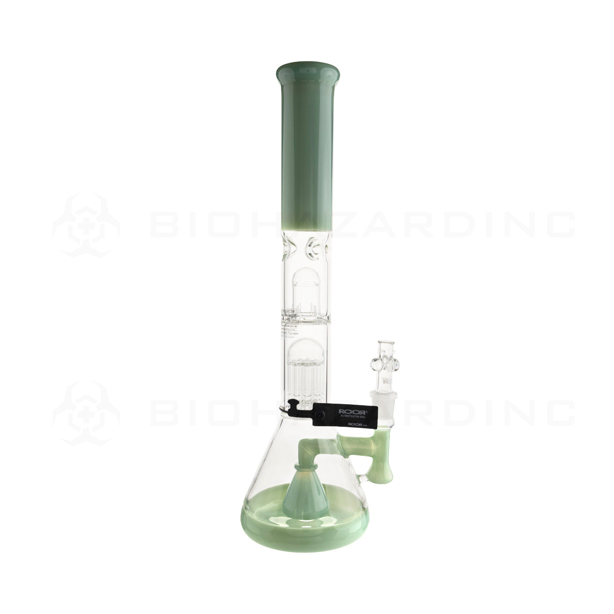 Roor® | Classic Beaker w/ 10-Arm Tree Percolator | 18" - 14mm - Full Mint Glass Bong Roor