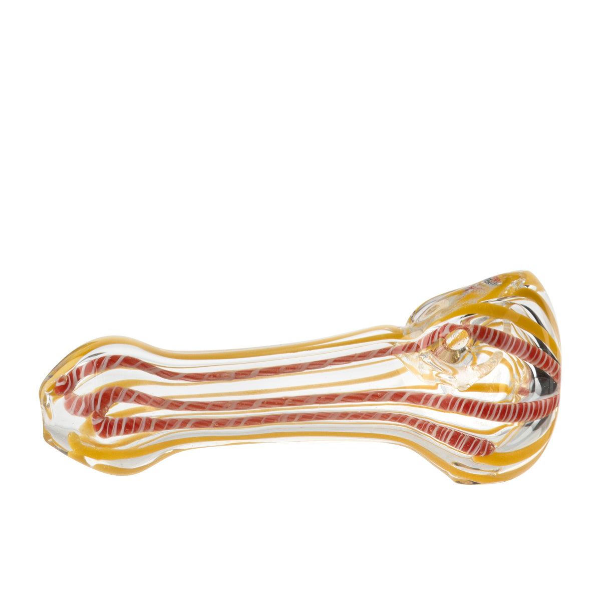 Hand Pipe | Candy Swirl Glass | 3.5" - Glass - 10 Count Glass Hand Pipe Biohazard Inc