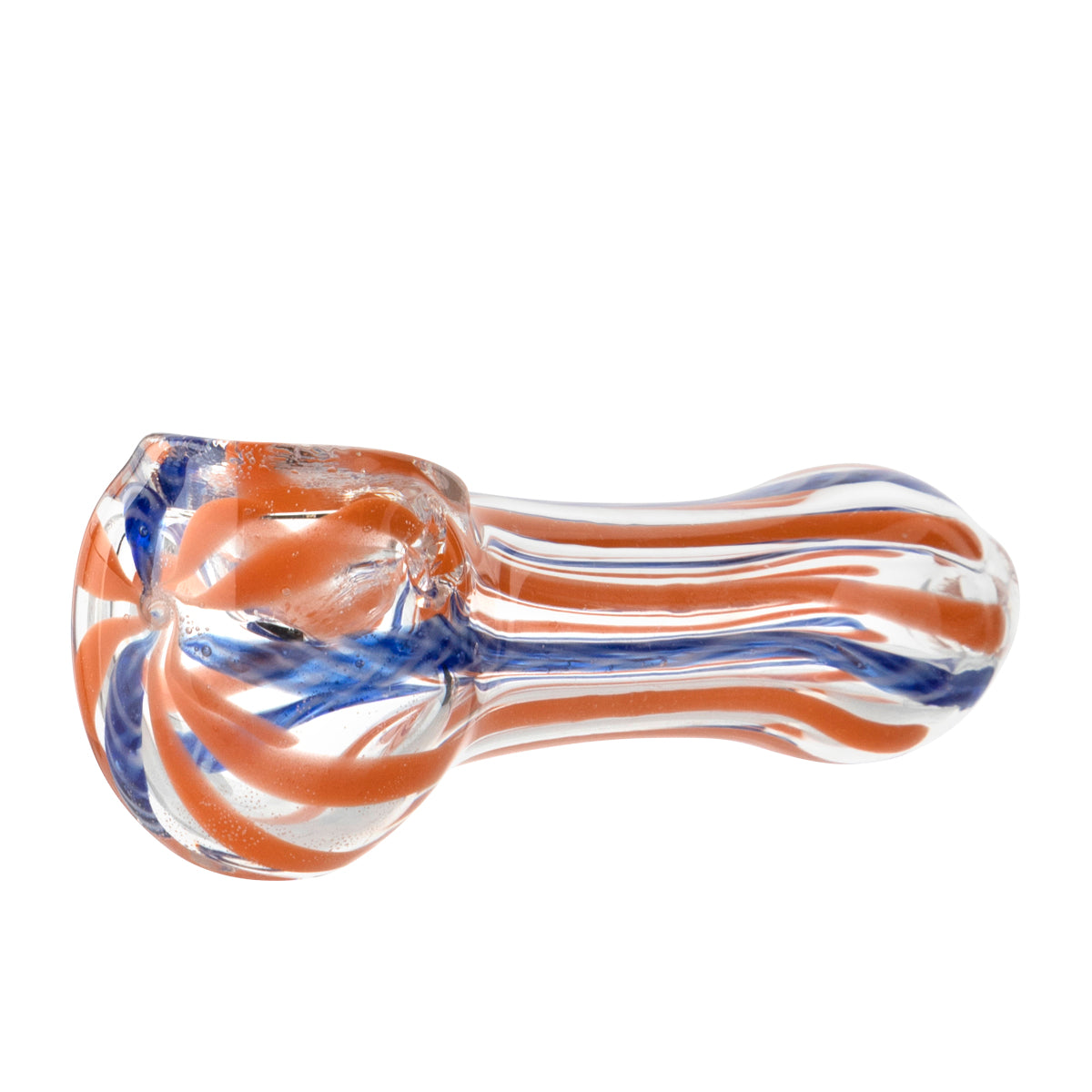 Hand Pipe | Candy Swirl Glass | 3.5" - Glass - 10 Count Glass Hand Pipe Biohazard Inc