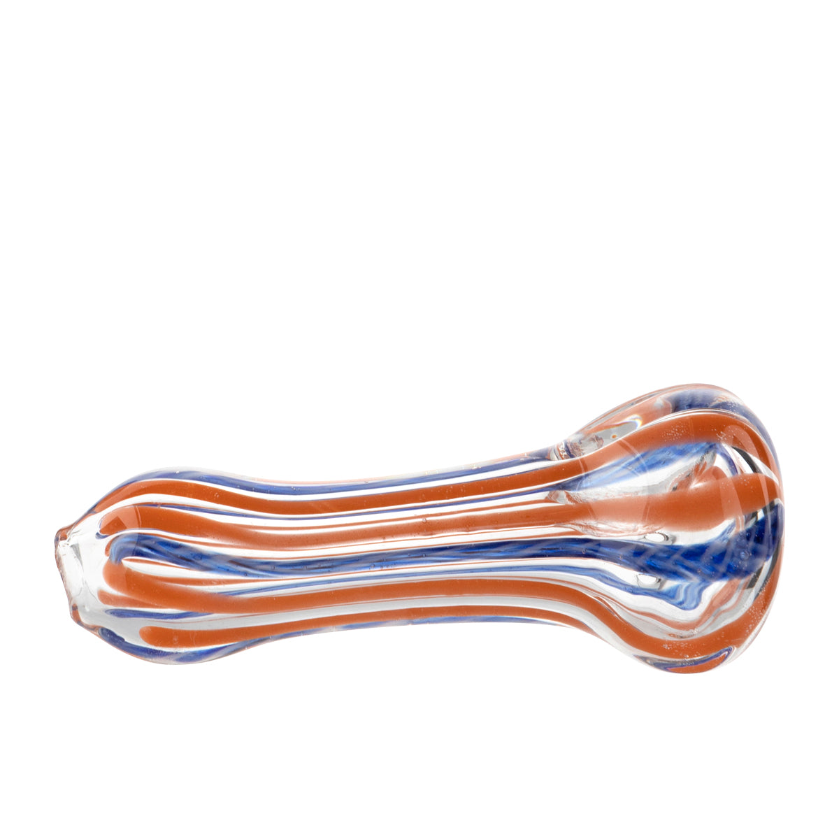 Hand Pipe | Candy Swirl Glass | 3.5" - Glass - 10 Count Glass Hand Pipe Biohazard Inc