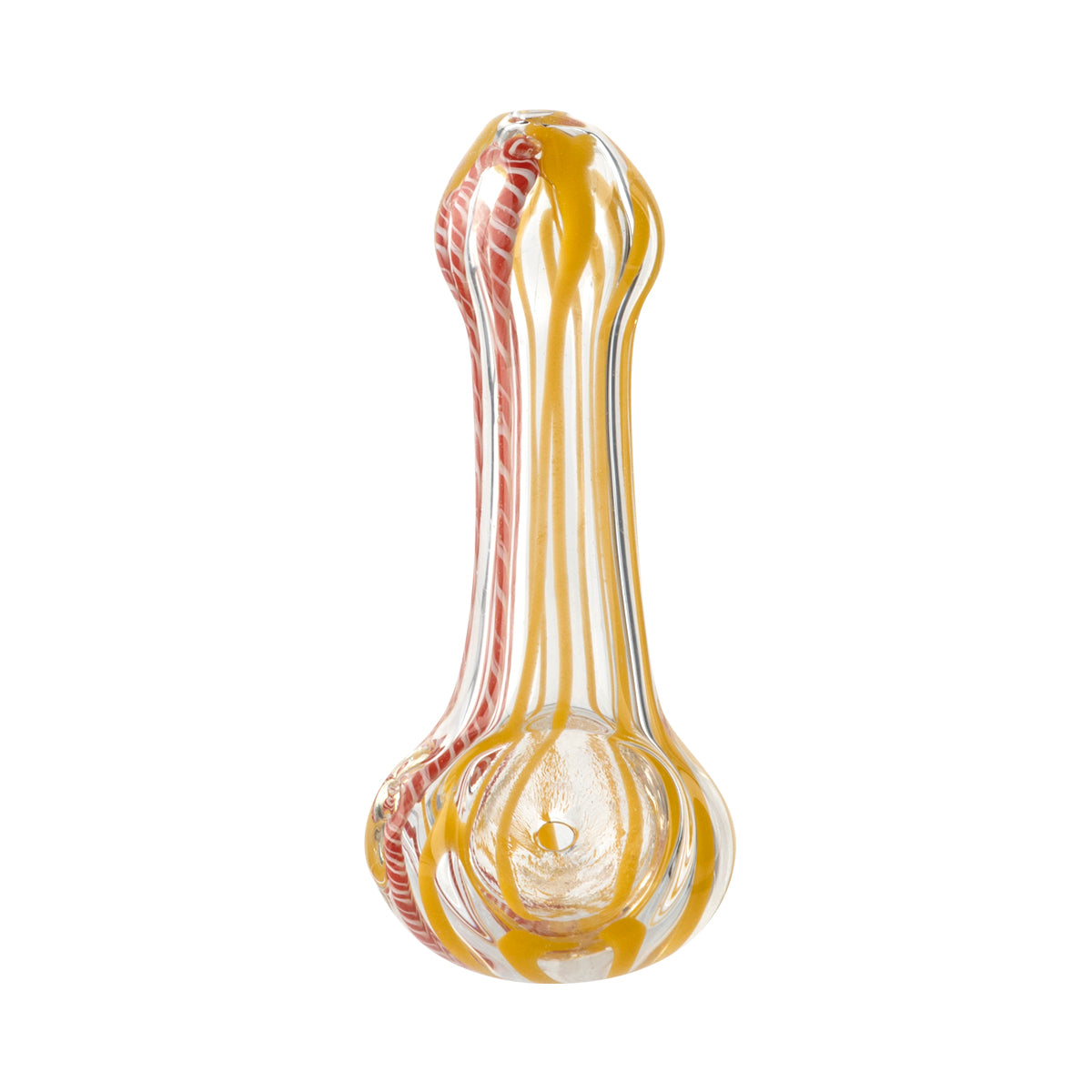 Hand Pipe | Candy Swirl Glass | 3.5" - Glass - 10 Count Glass Hand Pipe Biohazard Inc