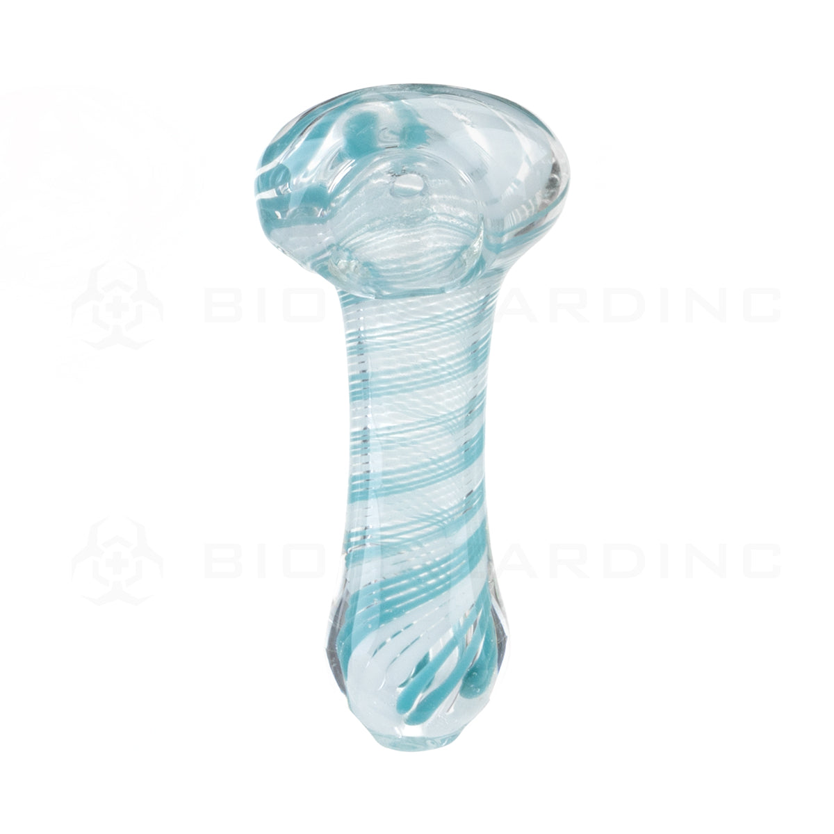 Hand Pipe | Candy Cane Hand Pipe | 3"- Glass - 10 Count Glass Hand Pipe Biohazard Inc