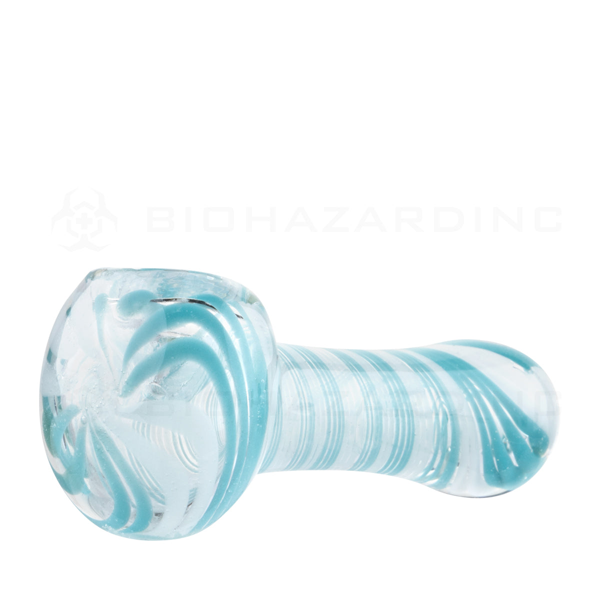 Hand Pipe | Candy Cane Hand Pipe | 3"- Glass - 10 Count Glass Hand Pipe Biohazard Inc