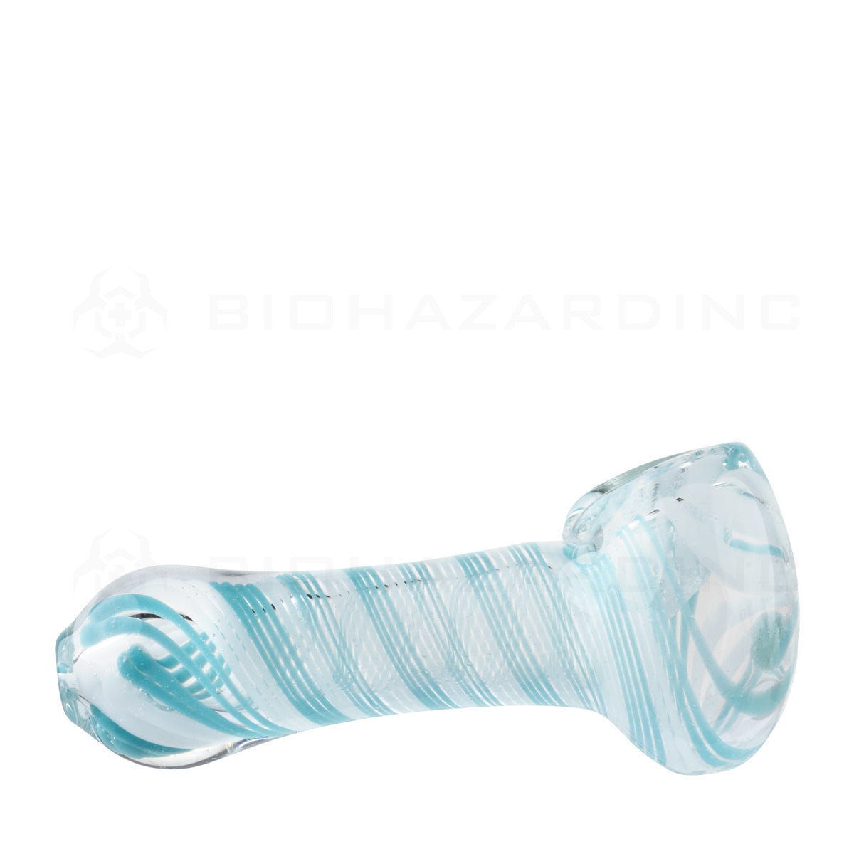 Hand Pipe | Candy Cane Hand Pipe | 3"- Glass - 10 Count Glass Hand Pipe Biohazard Inc
