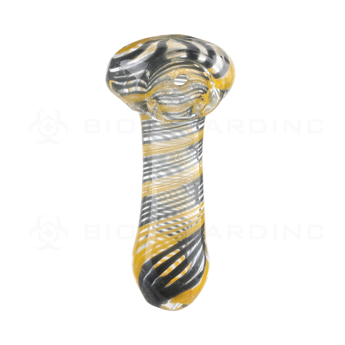 Hand Pipe | Candy Cane Hand Pipe | 3"- Glass - 10 Count Glass Hand Pipe Biohazard Inc