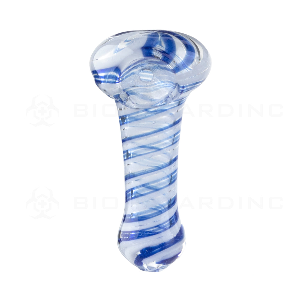 Hand Pipe | Candy Cane Hand Pipe | 3"- Glass - 10 Count Glass Hand Pipe Biohazard Inc
