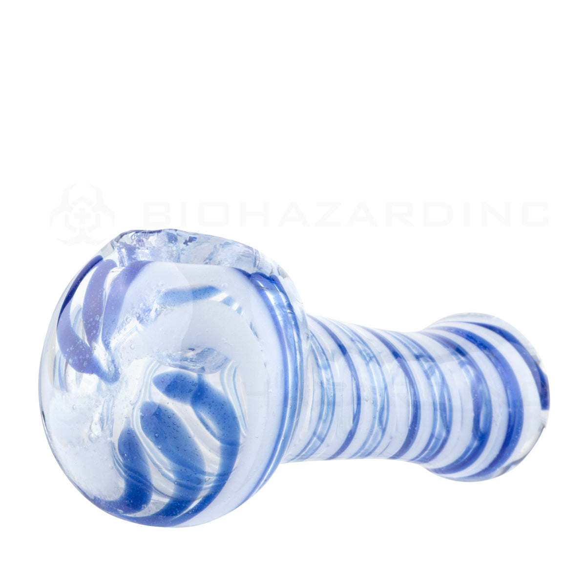 Hand Pipe | Candy Cane Hand Pipe | 3"- Glass - 10 Count Glass Hand Pipe Biohazard Inc   