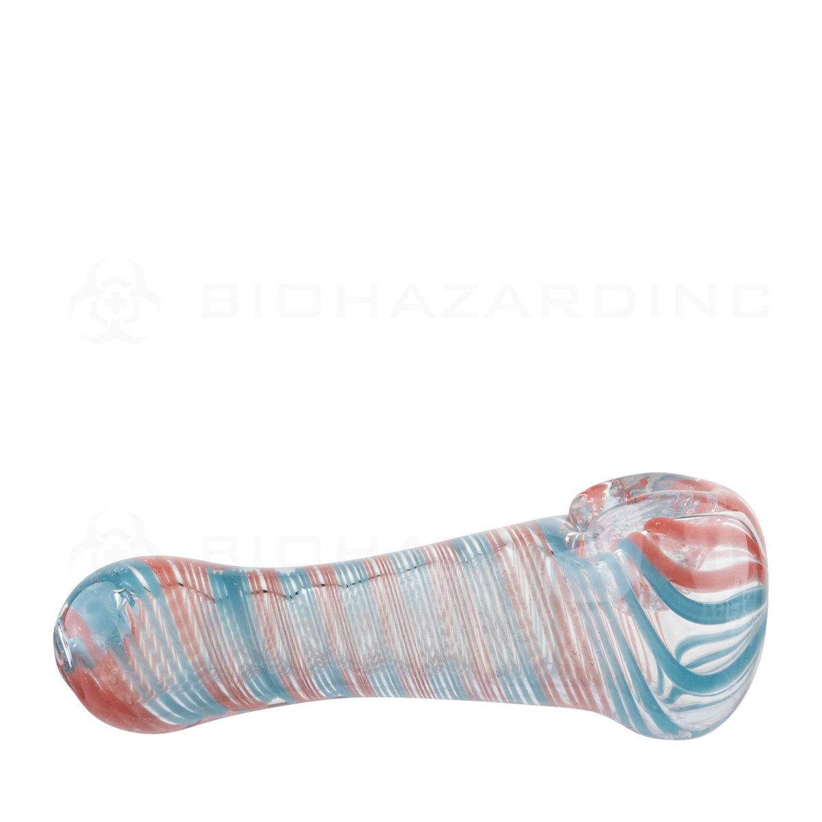 Hand Pipe | Candy Cane Hand Pipe | 3"- Glass - 10 Count Glass Hand Pipe Biohazard Inc