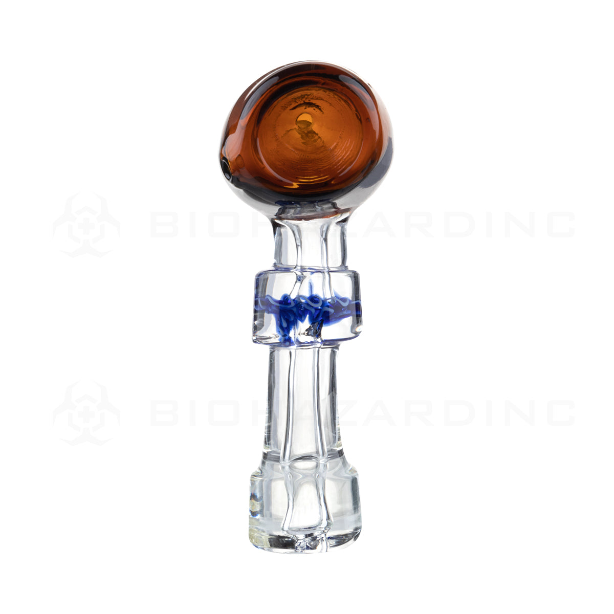 Hand Pipe | Heavy Head Spoon Hand Pipe | 5" - Glass - Various Colors  Biohazard Inc   