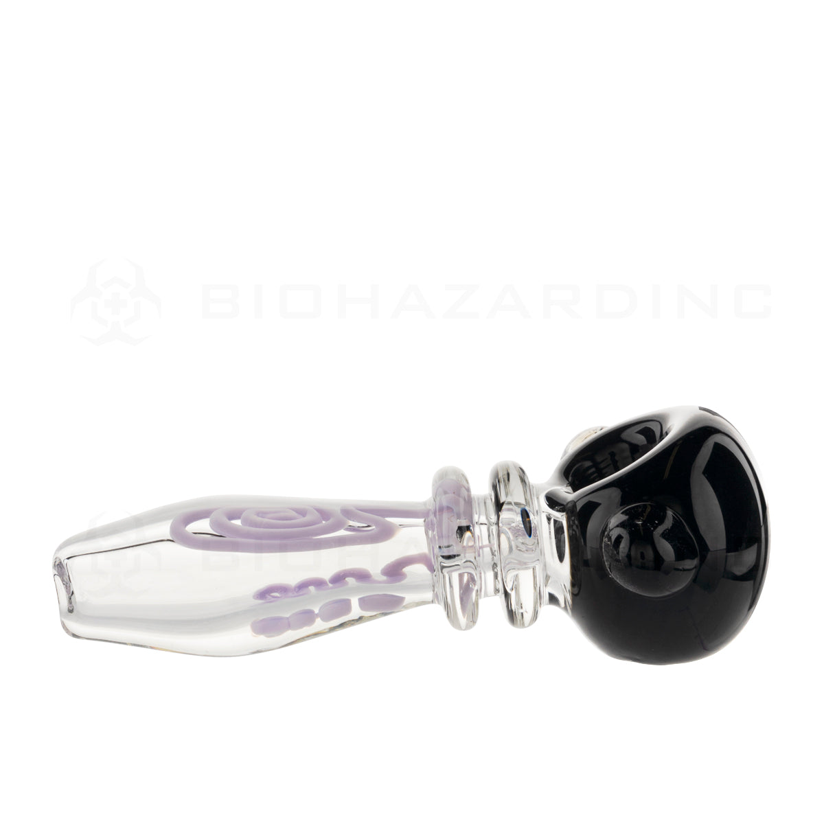 Hand Pipe | Double Maria Slyme Swirl | 5" - Glass - Assorted Glass Hand Pipe Biohazard Inc   