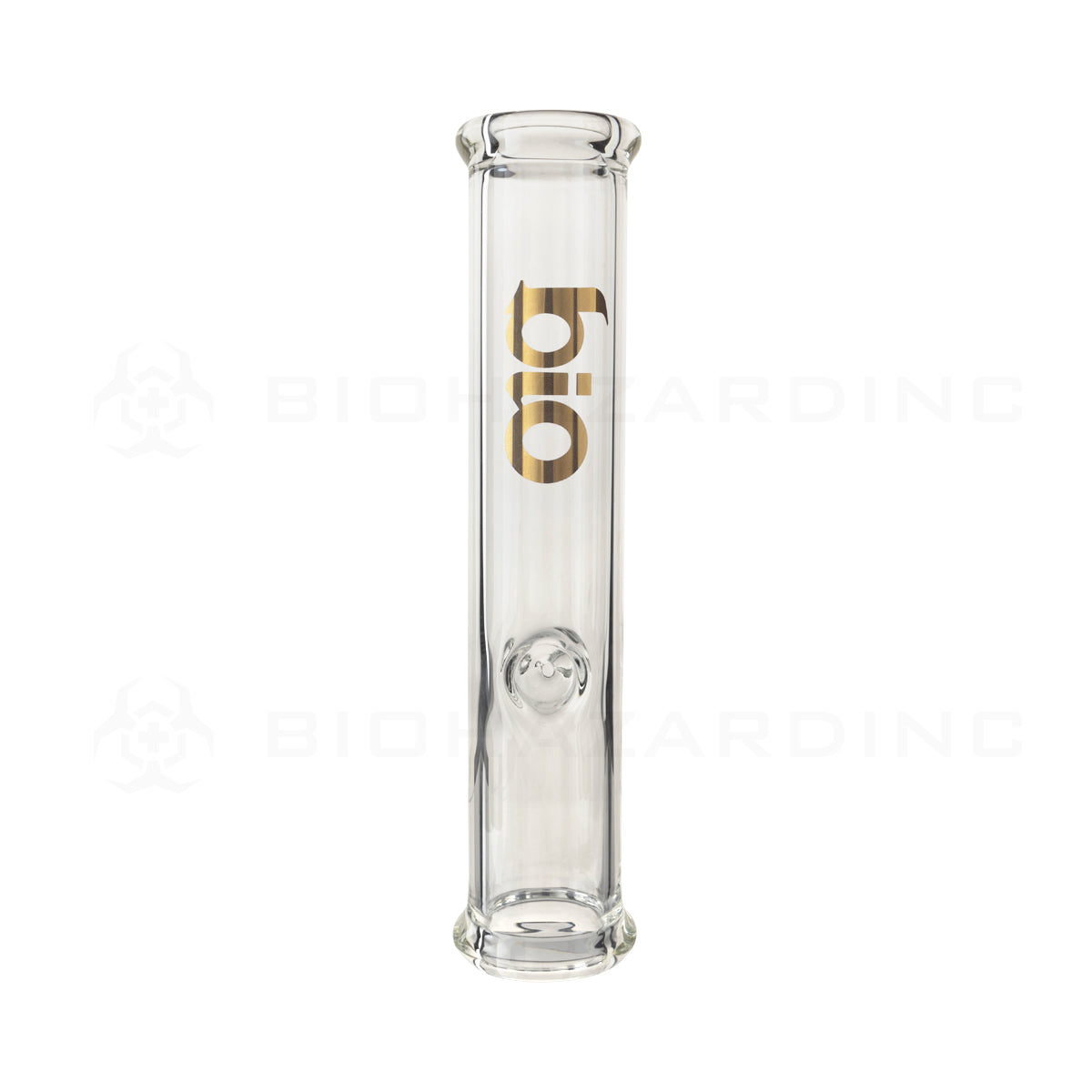 BIO Glass | Steamroller | 11" - Glass - Gold Logo Steamroller Pipe Bio Glass