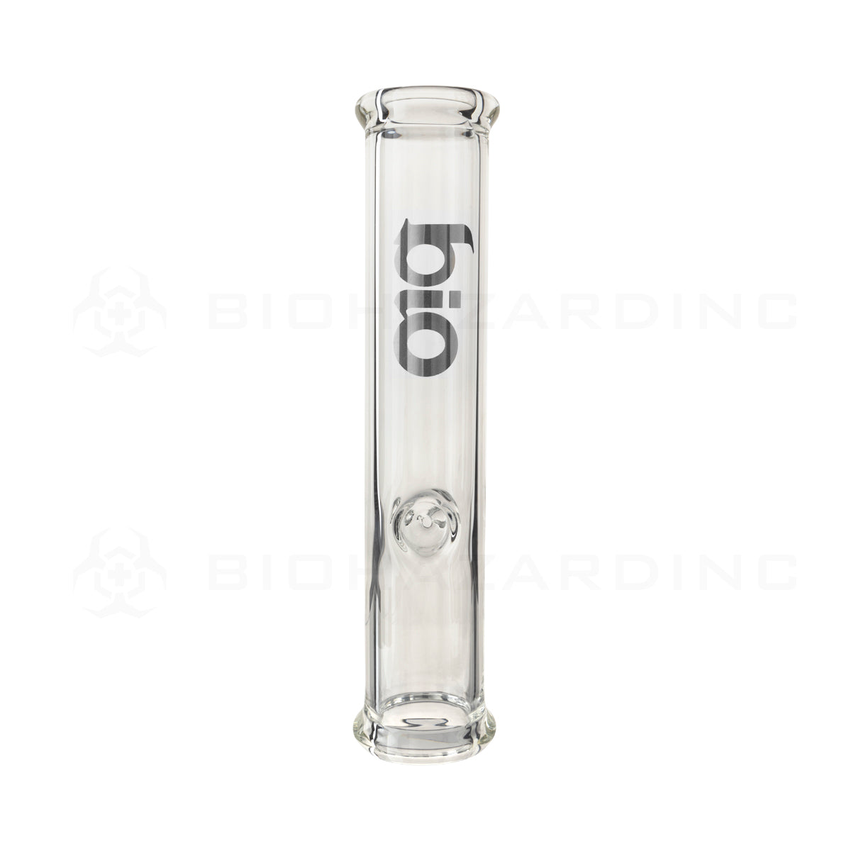 BIO Glass | Steamroller | 11" - Glass - Silver Logo Steamroller Pipe Bio Glass