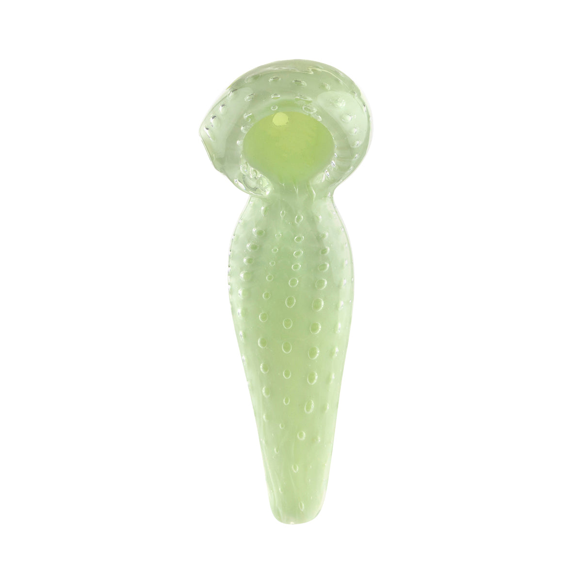 Hand Pipe | Tapered Mouth Tip | 5" - Glass Glass Hand Pipe Biohazard Inc Green  