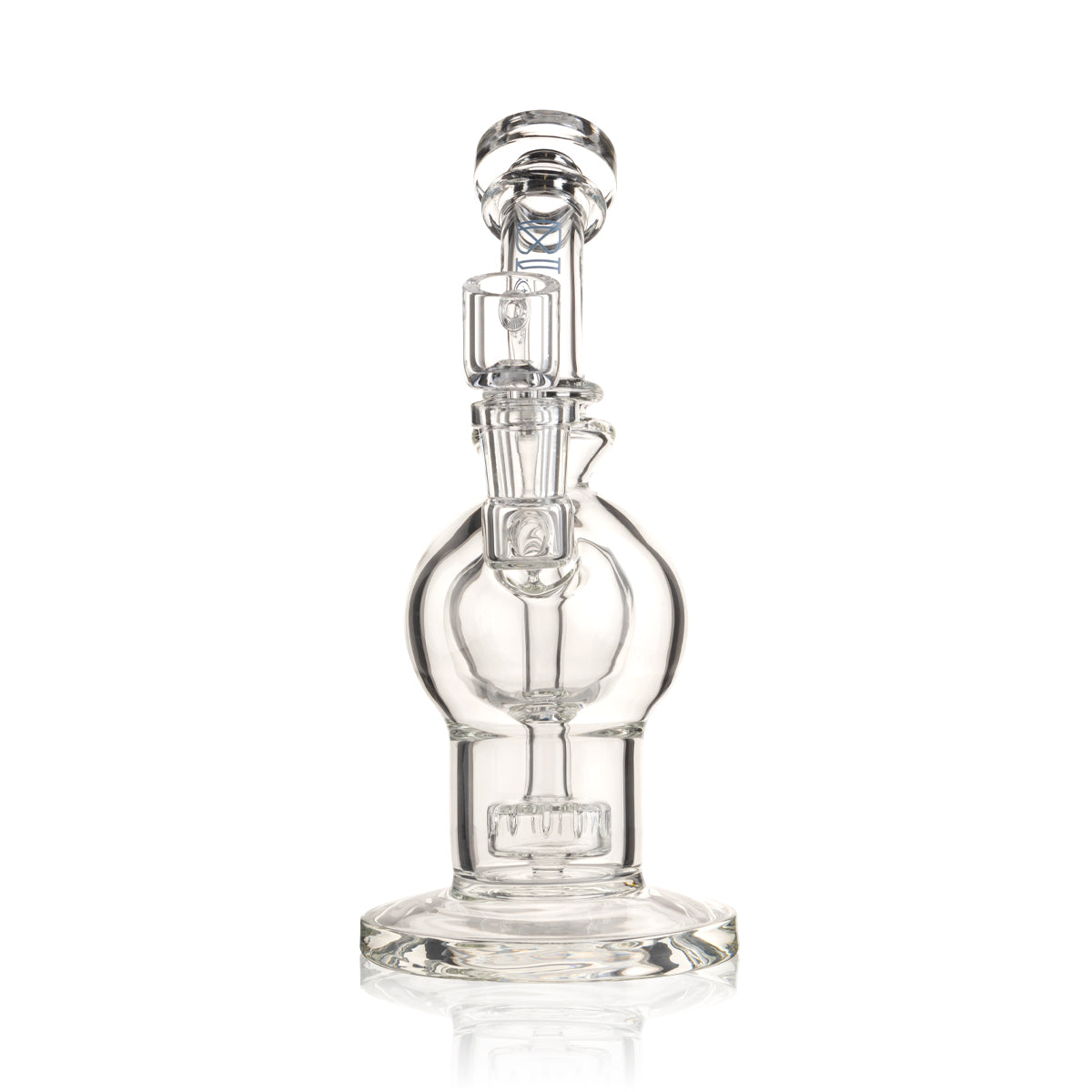 BIO Glass | BIOSPHERE V2 Rig | 9" - 14mm - Blue Logo Glass Dab Rig Bio Glass