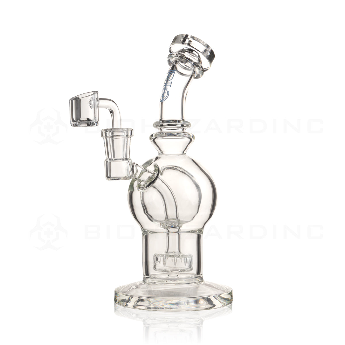 BIO Glass | BIOSPHERE V2 Rig | 9" - 14mm - Blue Logo Glass Dab Rig Bio Glass