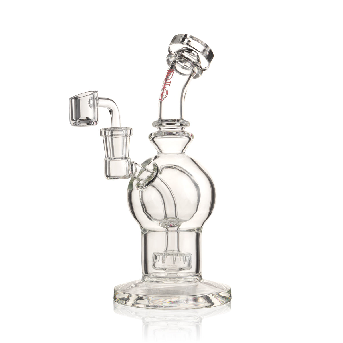 BIO Glass | BIOSPHERE V2 Rig | 9" - 14mm - Various Colors Glass Dab Rig Biohazard Inc Red