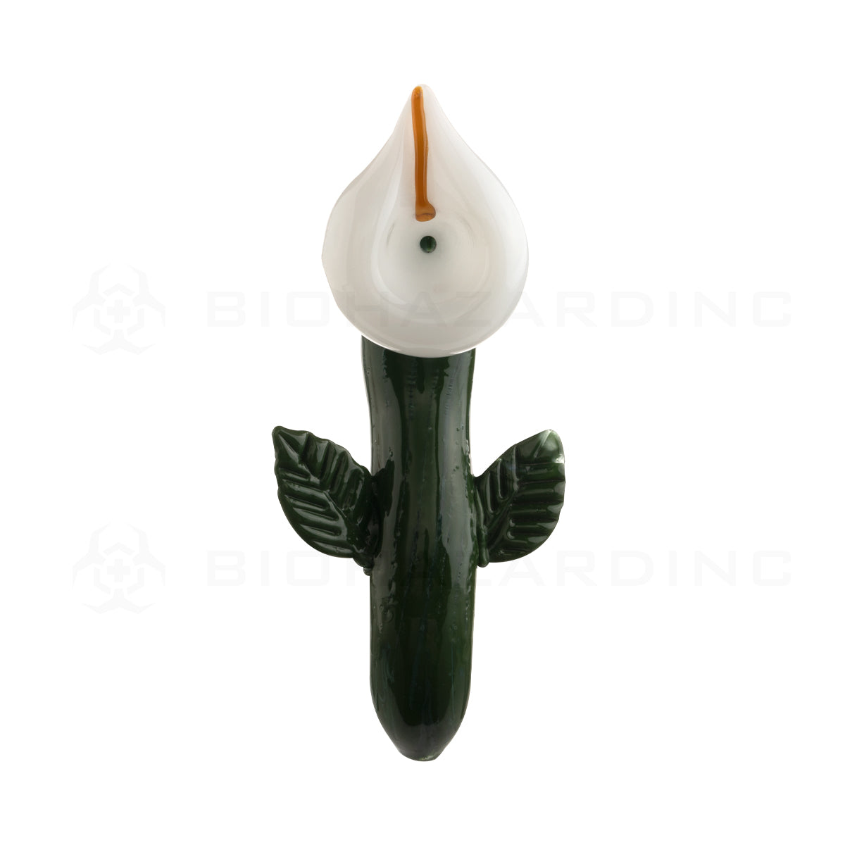 Novelty | Lotus Flower Hand Pipe | 5" - Glass - 3 Count Biohazard Inc