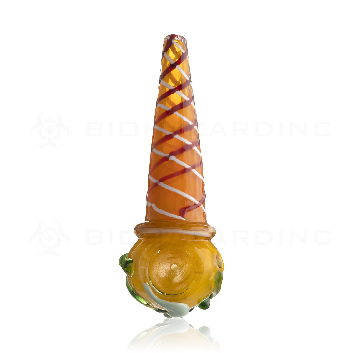 Novelty | Ice Cream Glass Hand Pipe | 4-7" - Glass - Various Sizes Glass Hand Pipe Biohazard Inc 6" - Assorted Colors  