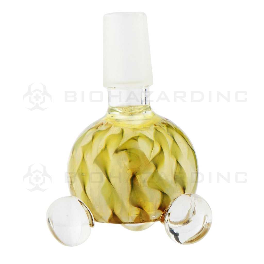 Bowl | Raked Bowl | 14mm - Various Colors Glass Bowl Biohazard Inc