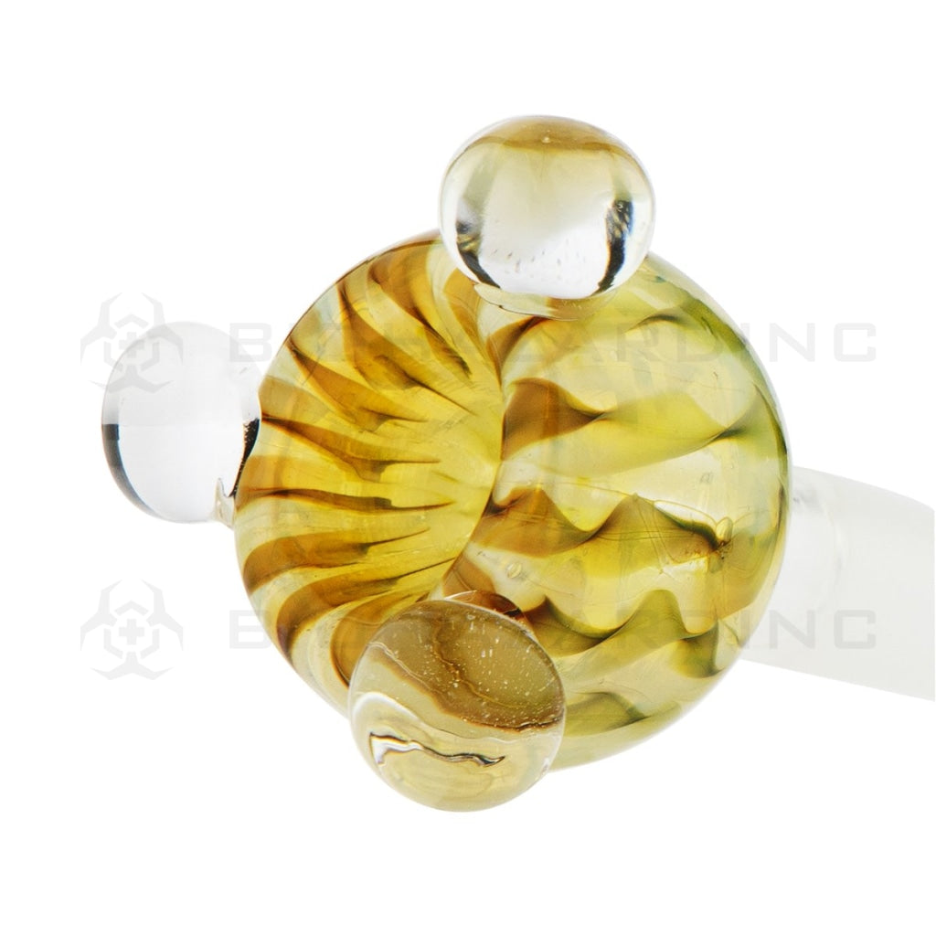 Bowl | Raked Bowl | 14mm - Various Colors Glass Bowl Biohazard Inc