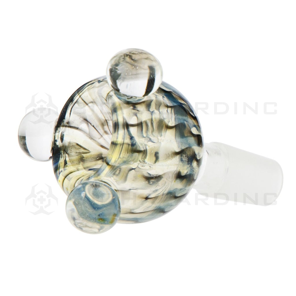 Bowl | Raked Bowl | 14mm - Various Colors Glass Bowl Biohazard Inc