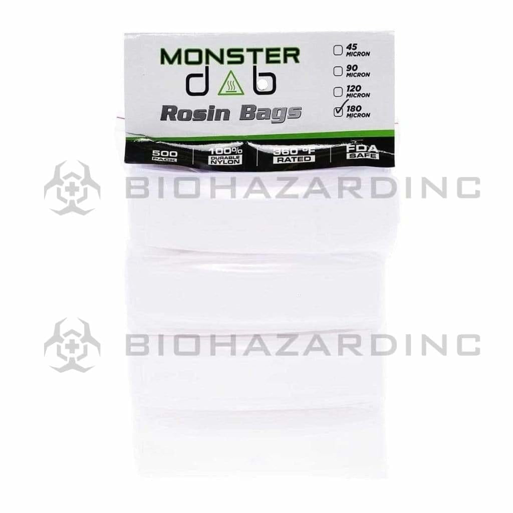 Monster Dab | Rosin Bags | 180μ - 2" x 10" - 500 Count Rosin Bag Monster Dab