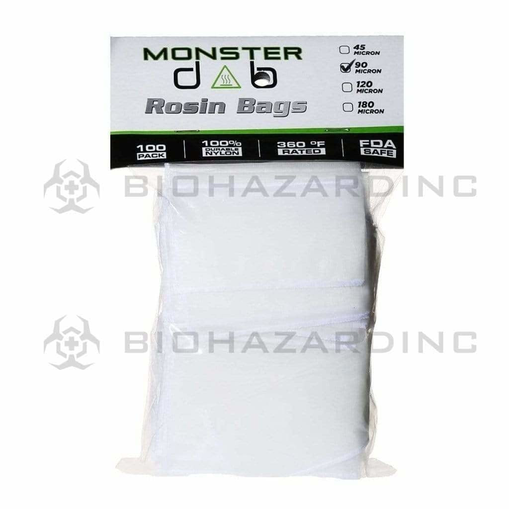 Monster Dab | Rosin Bags | 90μ - 2" x 4" - 100 Count Rosin Bag Monster Dab